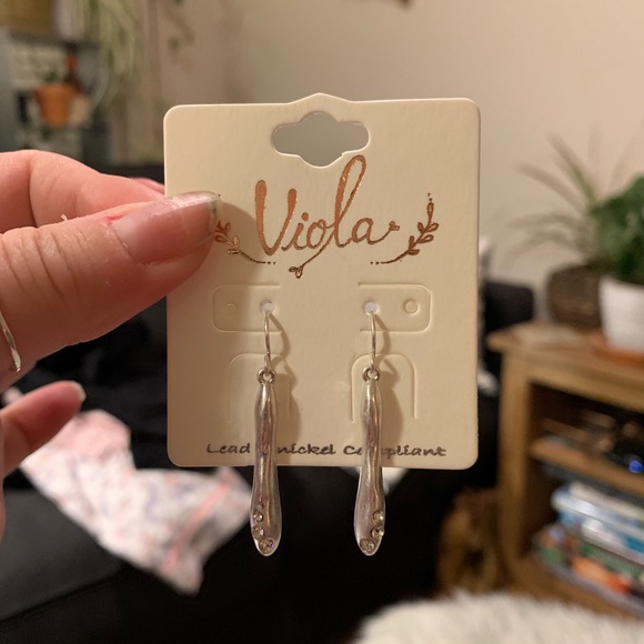 NWT • stick crystal earrings - Picture 2 of 2